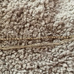 Women’s anklet with 3 layers